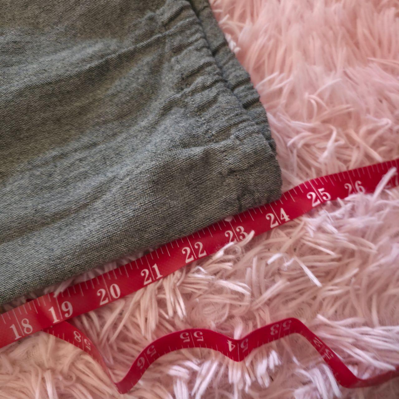 Gray Fold Over Harem Pants