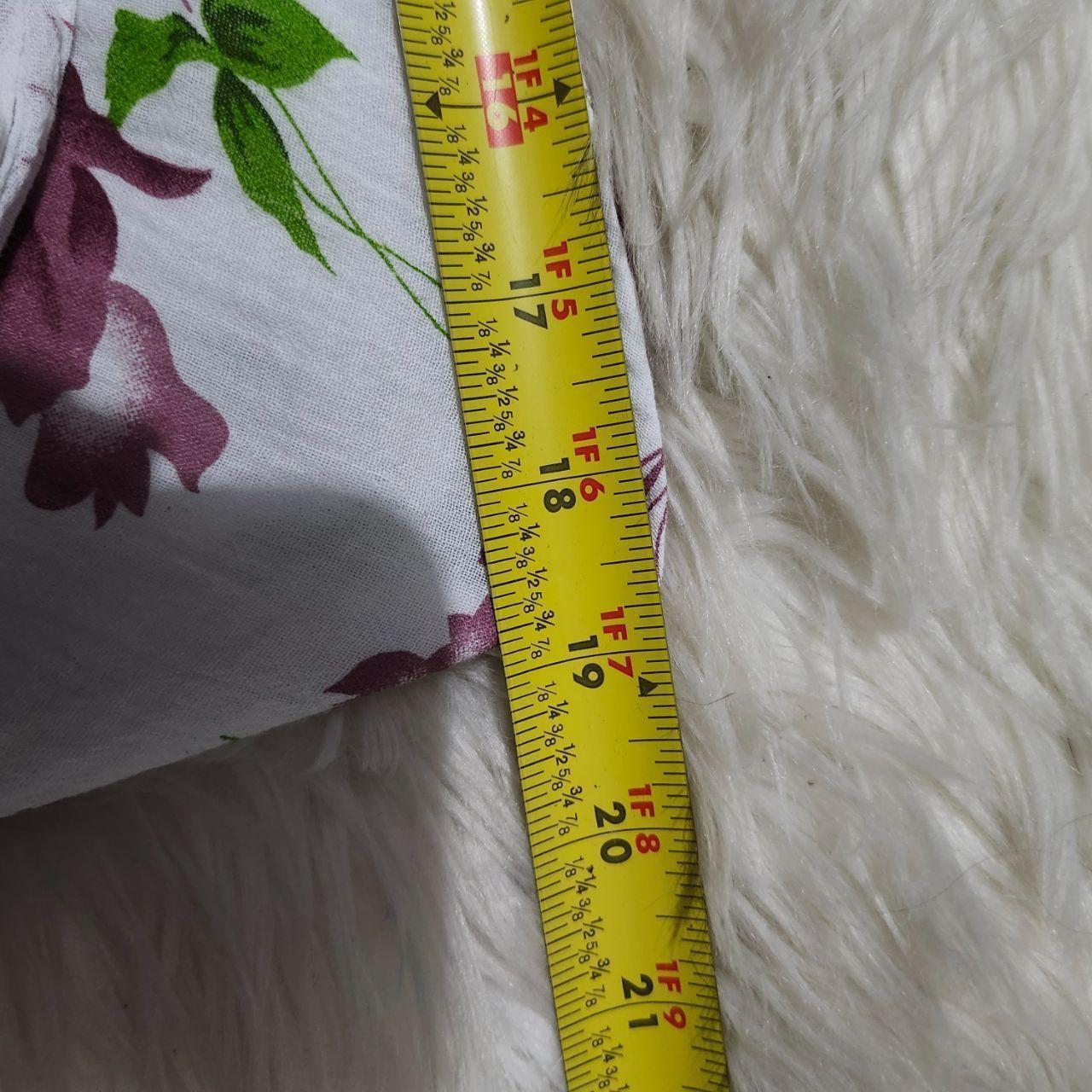 Low Rise Floral Midi Skirt Y2K XL White Pink Cotton Sanga