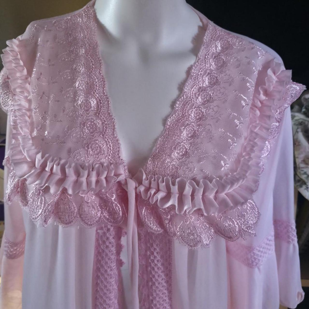 Pink Lace Duster Robe XL
